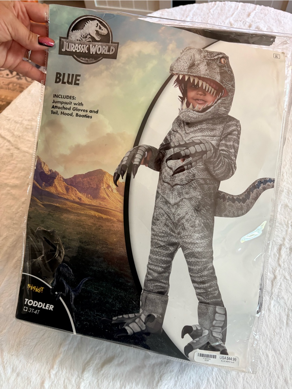 Jurassic World Blue Costume Size 3T 4T